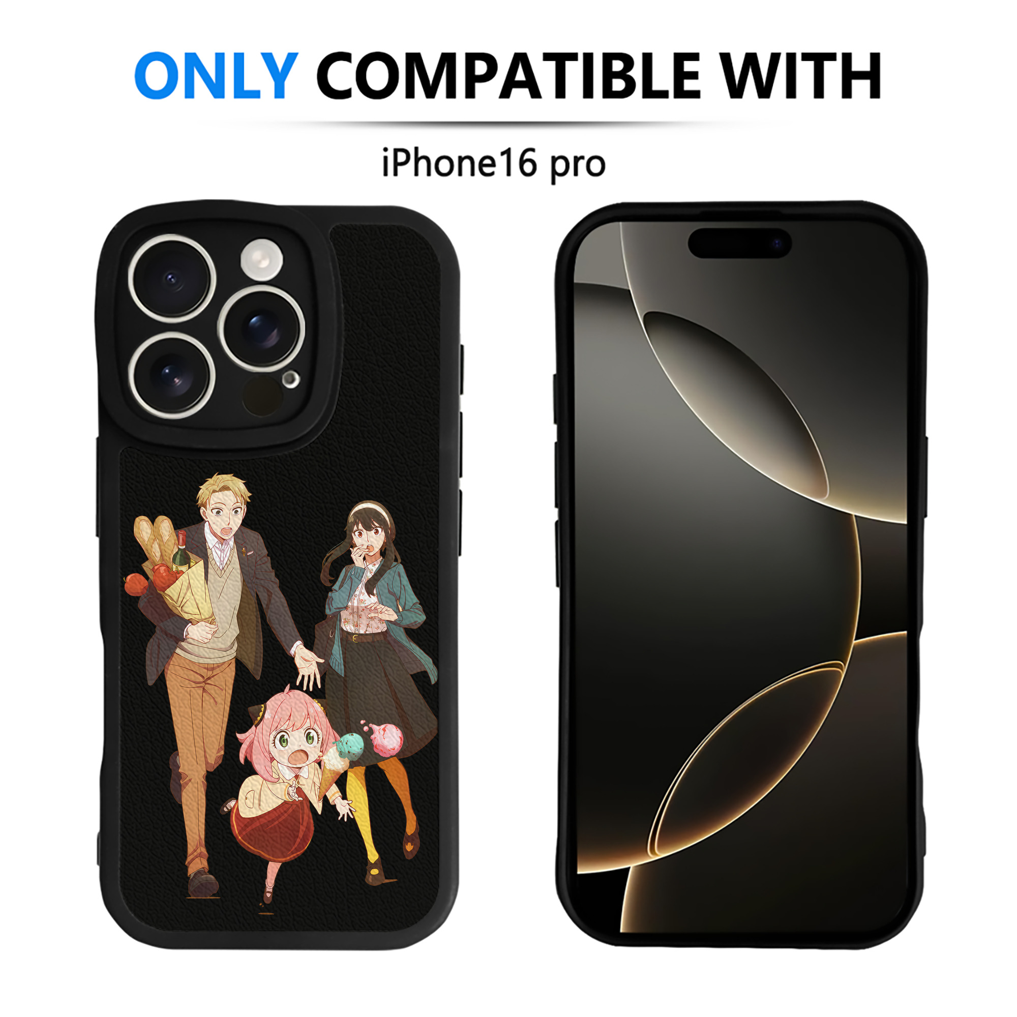 （画像用） SPY×FAMILY间谍家家酒 【iPhone 16シリーズ対応】シリコンスマホケース（レザー調） 材質：シリコン